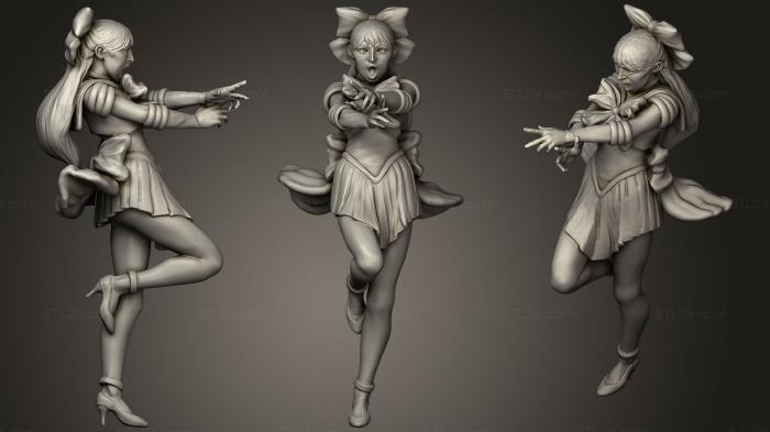 Figurines simple (Sailor Venus, STKPR_1124) 3D models for cnc